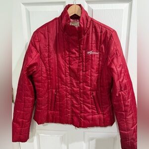 Avirex Women's Cherry Red Puffer Jacket